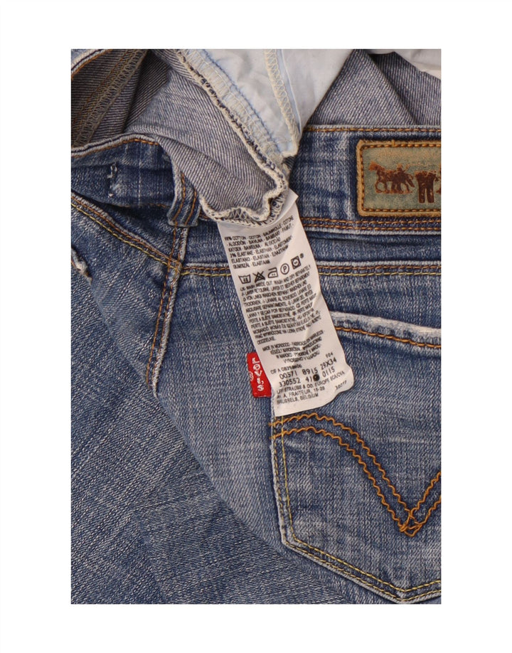 LEVI'S Damen 571 Slim Jeans W29 L28 Blaue Baumwolle