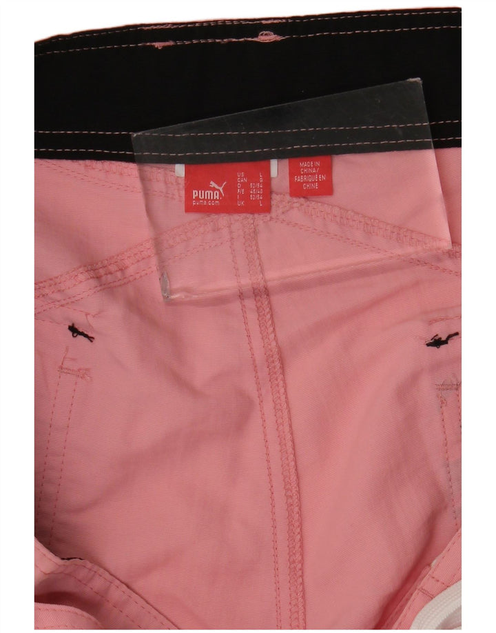 Puma Herren Badeshorts mit Grafik, Größe L, Rosa