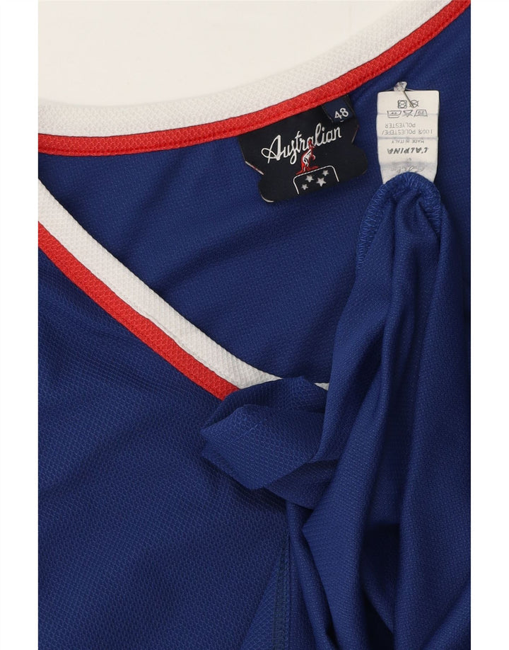 AUSTRALIAN L'ALPINA Herren Weste Top IT 48 Mittelblaues Polyester