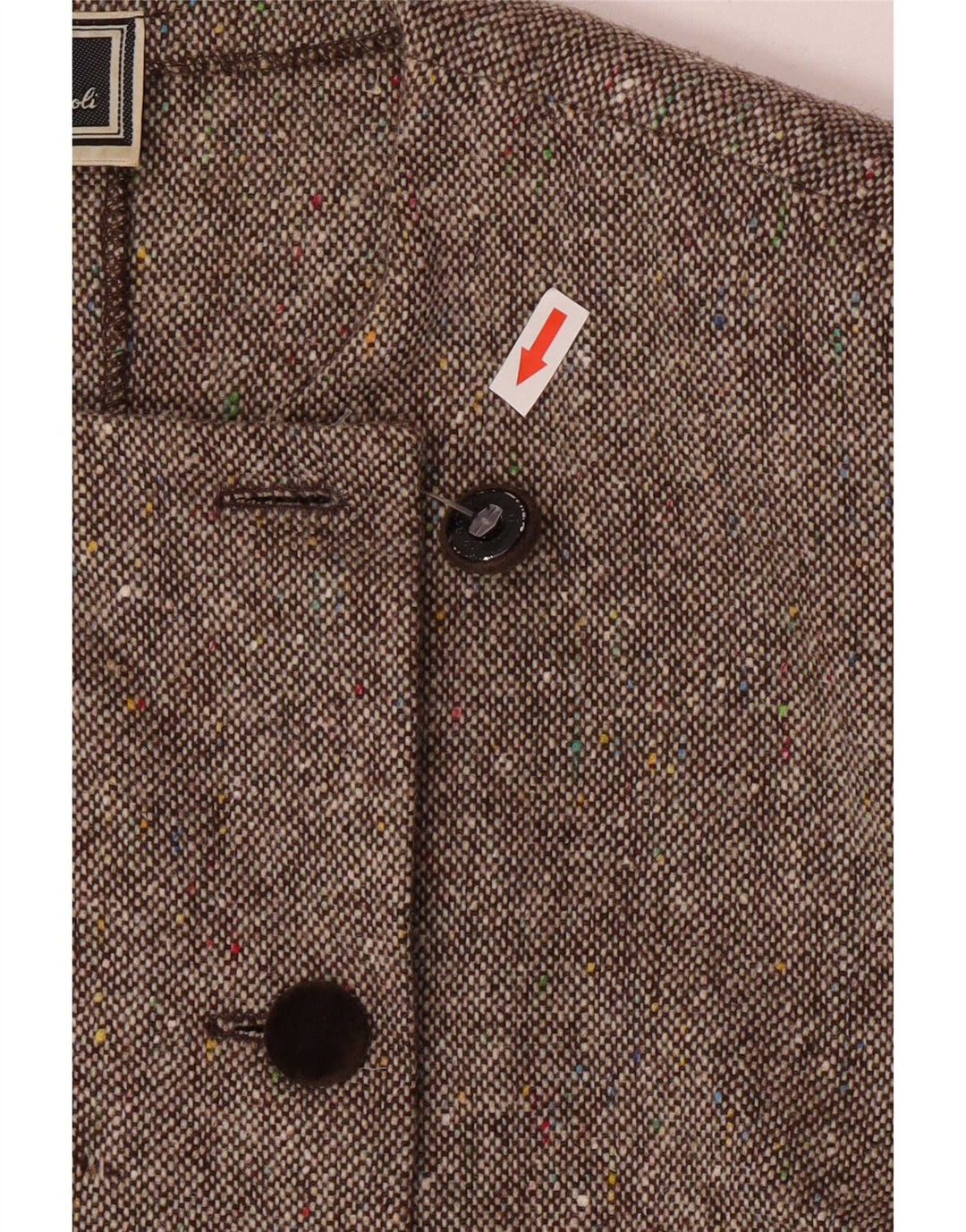 Luisa Spagnoli Damen 4-Knopf-Zweiteileranzug IT 46 Large W30 Grau meliert
