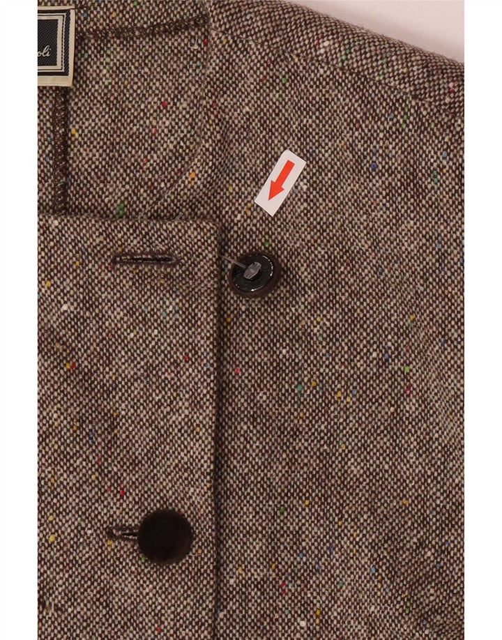 Luisa Spagnoli Damen 4-Knopf-Zweiteileranzug IT 46 Large W30 Grau meliert