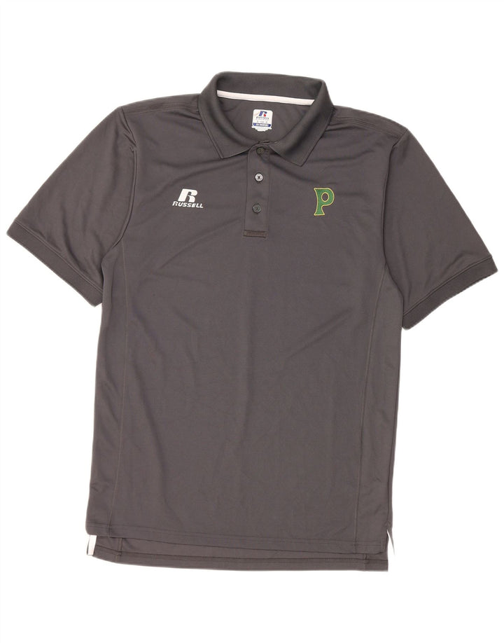 Russell Athletic Herren-Poloshirt, Größe S, Grau, Polyester