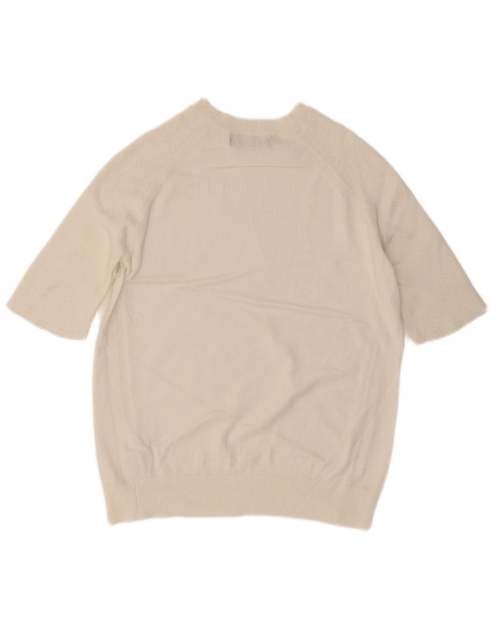 Marks & Spencer Damen-Pullover mit U-Boot-Ausschnitt, Gr. 10, Größe S, Weiß
