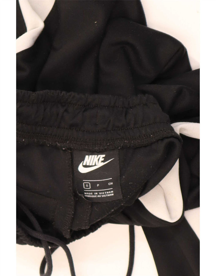 Nike Herren-Trainingshose mit Swoosh-Logo, Größe S, Schwarz, Farbblock-Polyester