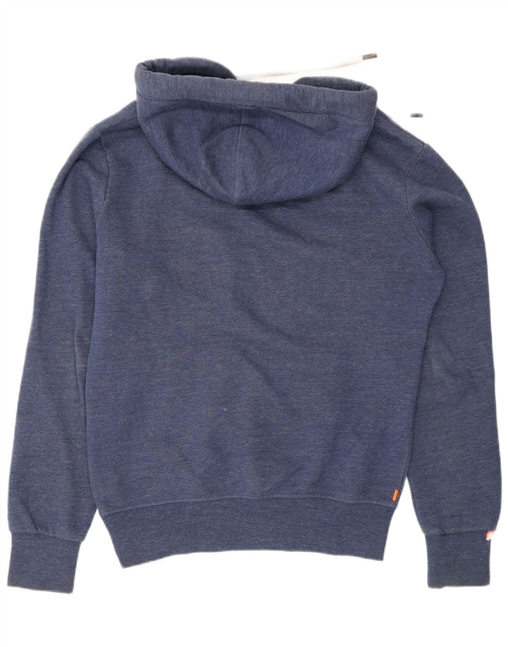 Superdry Herren-Kapuzenpullover mit normaler Passform, Größe S, Blau, Baumwolle