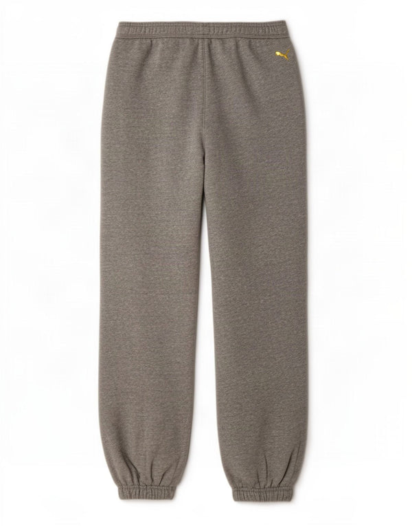 Puma Damen Trainingshose Jogger UK 10 Small Grau gefleckte Baumwolle