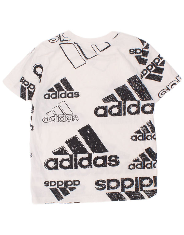 Adidas Jungen Regular Fit Graphic T-Shirt Top 5–6 Jahre weiße Baumwolle