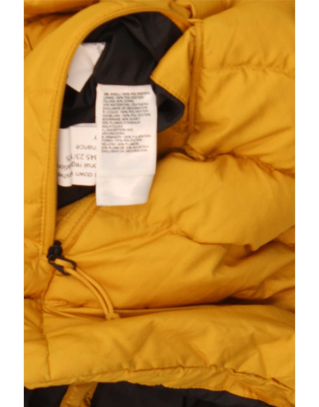 The North Face Herren-Kapuzenjacke, gepolstert, UK 40, Größe L, Gelb, Polyester