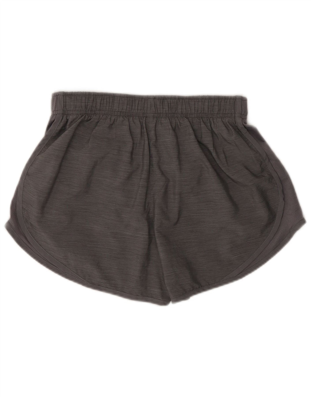 Nike Damen Sportshorts UK 8 Small Grau meliertes Polyester