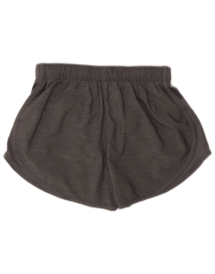 Nike Damen Sportshorts UK 8 Small Grau meliertes Polyester