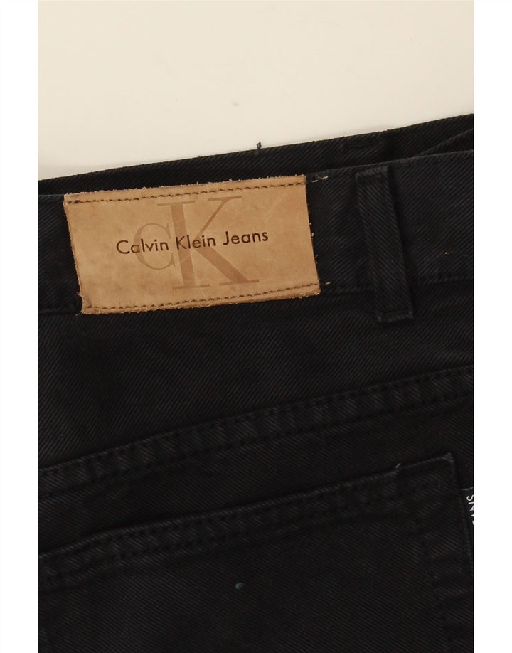 Calvin Klein Herren Straight Jeans W32 L30 Schwarz