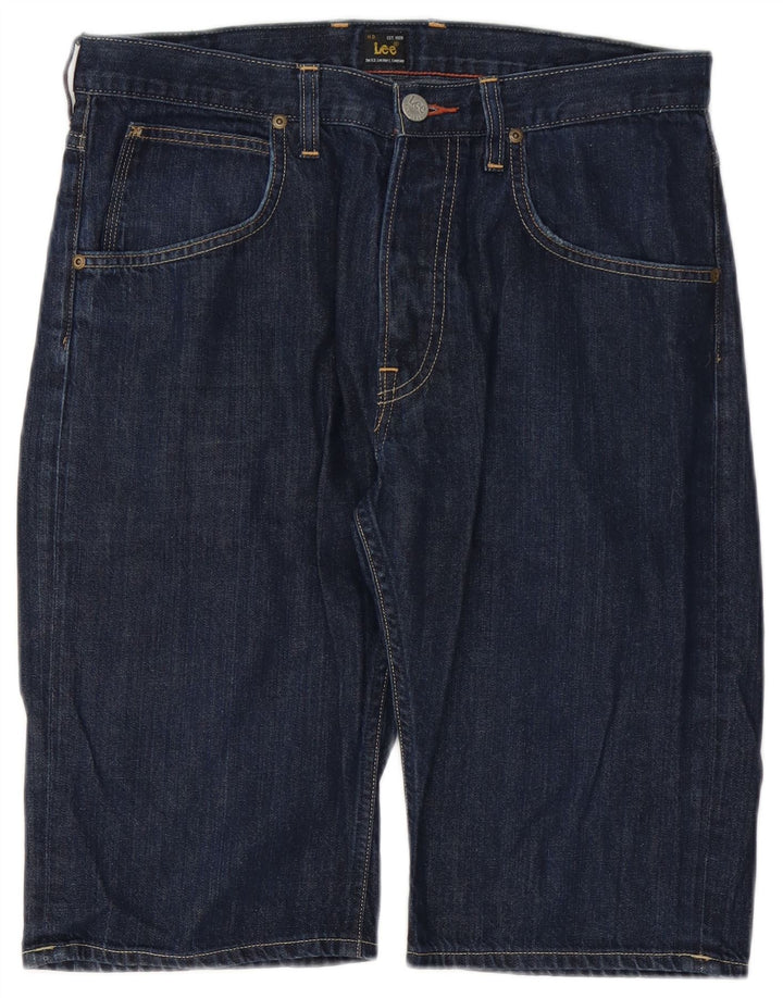 Lee Herren 5-Pocket-Short-Denim-Shorts W32 Mittelmarineblaue Baumwolle