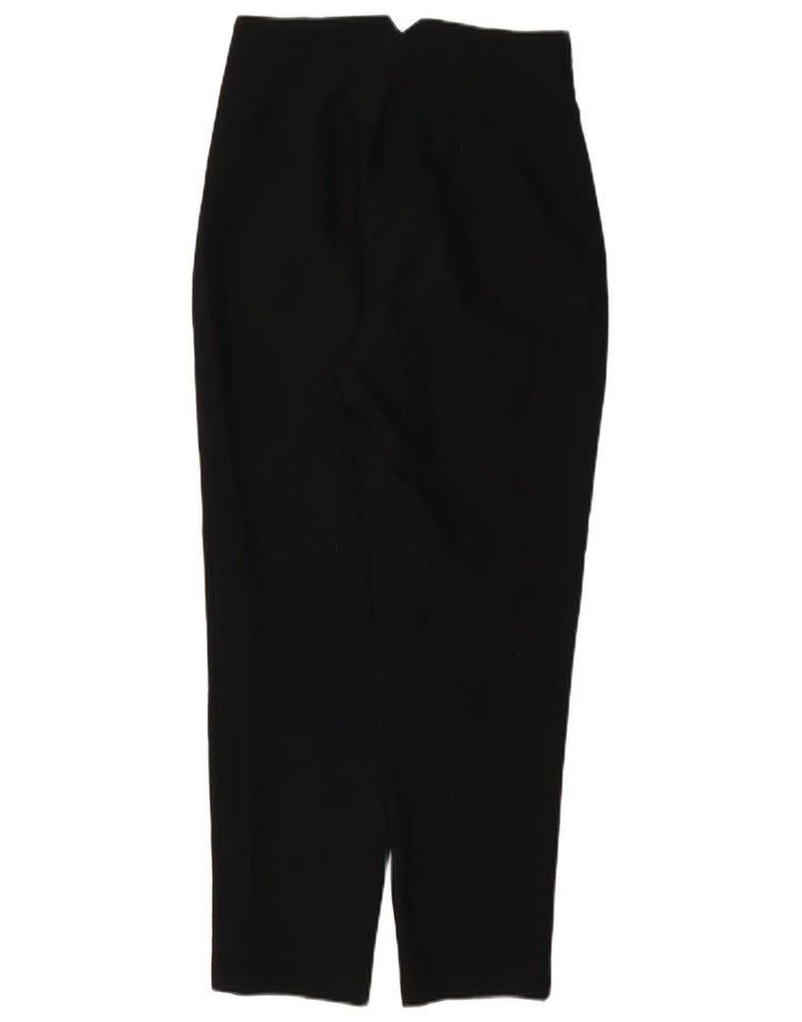 Zara Damen Tapered Chino-Hose, Größe S, W26, L27, Schwarz, Polyester