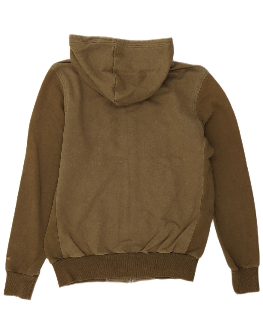 Puma Herren Kapuzenpullover mit grafischem Reißverschluss, klein, Khaki, Baumwolle