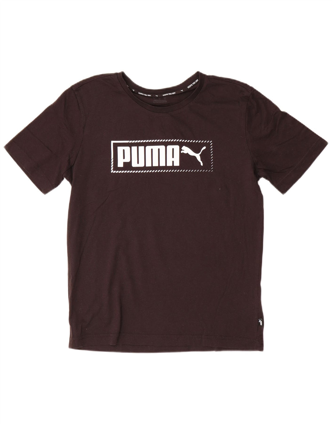Puma Herren Grafik T-Shirt Top Small Schwarz Baumwolle