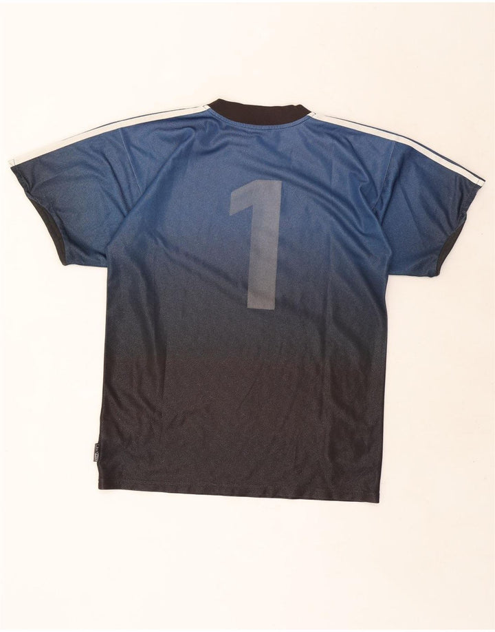 Adidas Herren Grafik T-Shirt Top Small Blau Colourblock