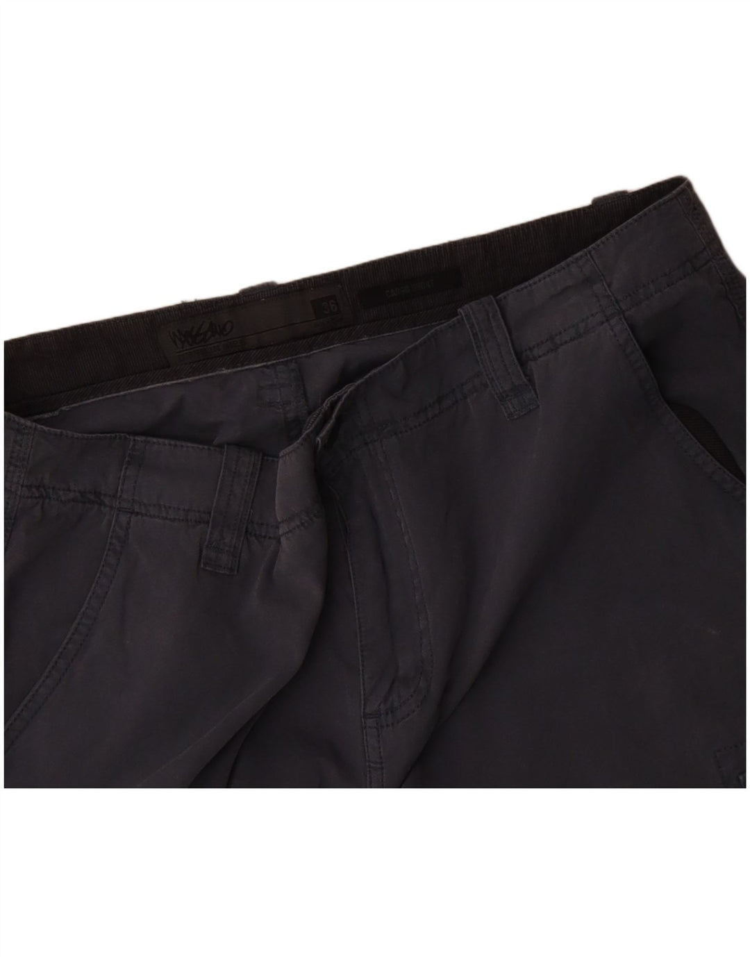 MOSSIMO Mens Cargo Shorts W36 Large Navy Blue Cotton