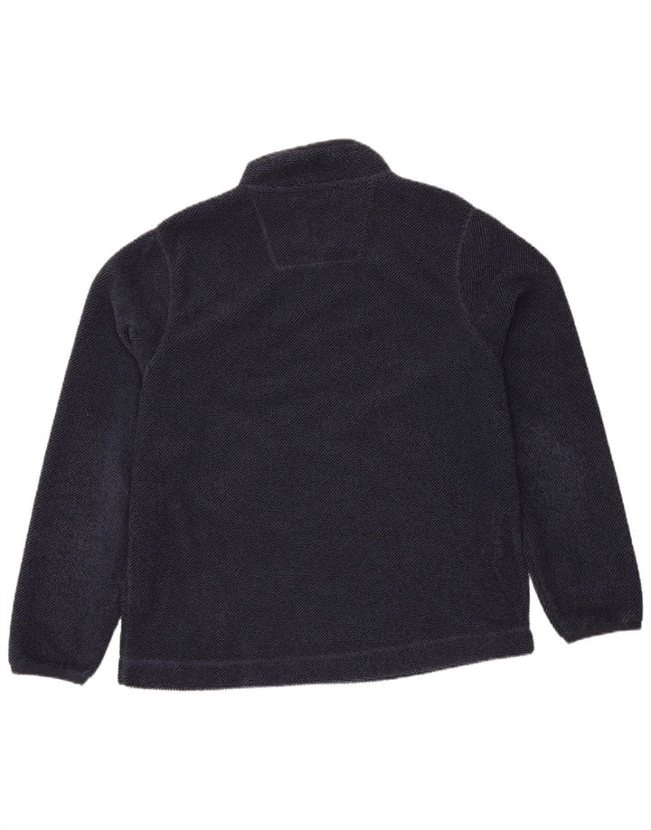 Weird Fish Herren-Sweatshirt mit Reißverschluss am Hals, groß, marineblau, Polyester