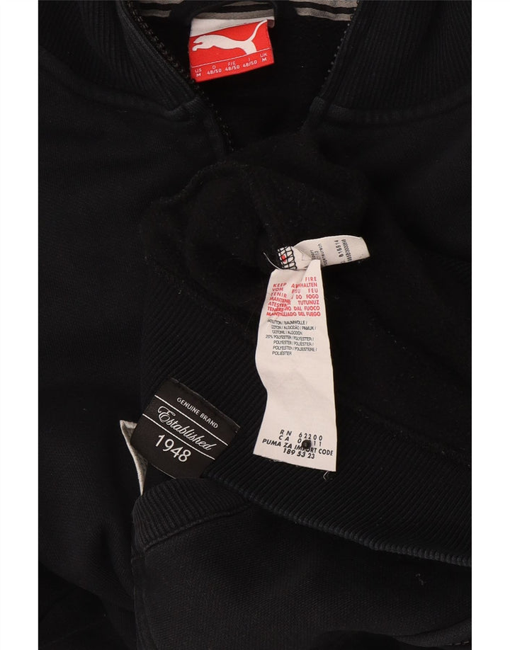Puma Herren-Trainingsanzug mit grafischem Oberteil, mittelschwarze Baumwolle