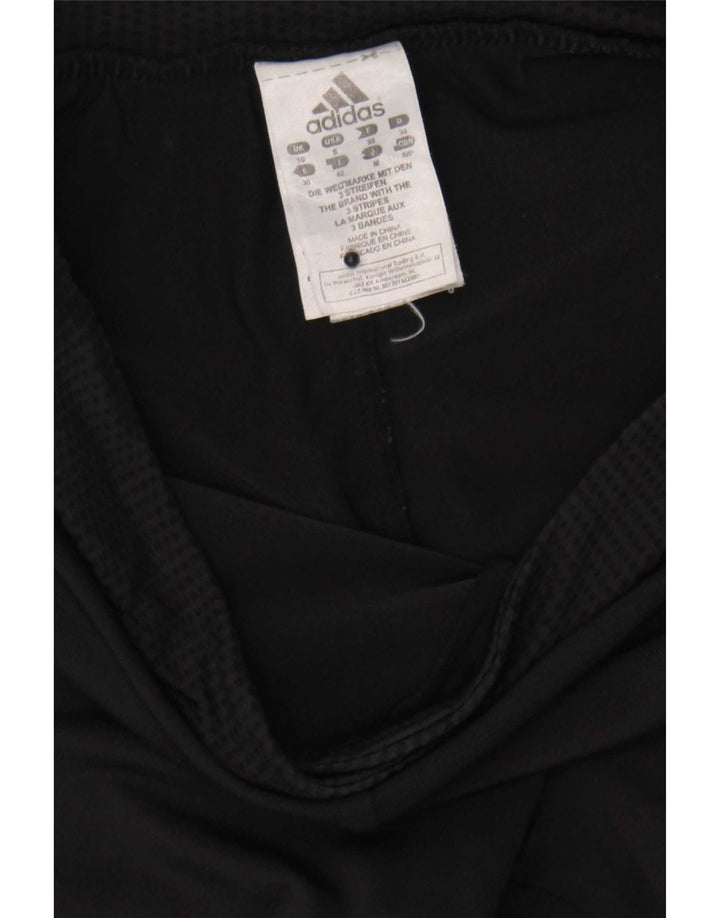 Adidas Damen Trainingshose UK 10 Small Schwarz Polyamid