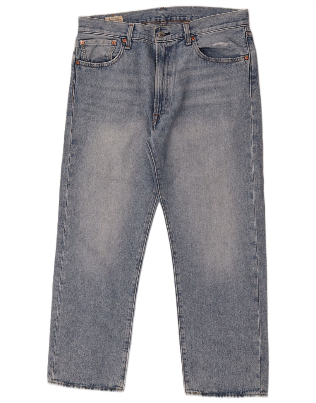 LEVI'S Herren 551 Straight Jeans W33 L27 Blaue Baumwolle