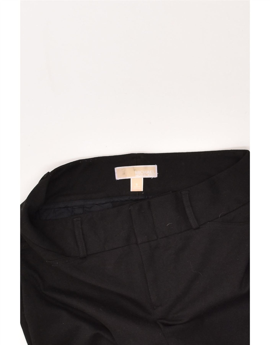 MICHAEL KORS Womens Slim Casual Trousers US 6 Medium W28 L28 Black | Vintage Michael Kors | Thrift | Second-Hand Michael Kors | Used Clothing | Messina Hembry 