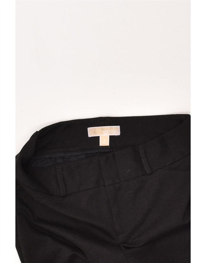 MICHAEL KORS Womens Slim Casual Trousers US 6 Medium W28 L28 Black | Vintage Michael Kors | Thrift | Second-Hand Michael Kors | Used Clothing | Messina Hembry 