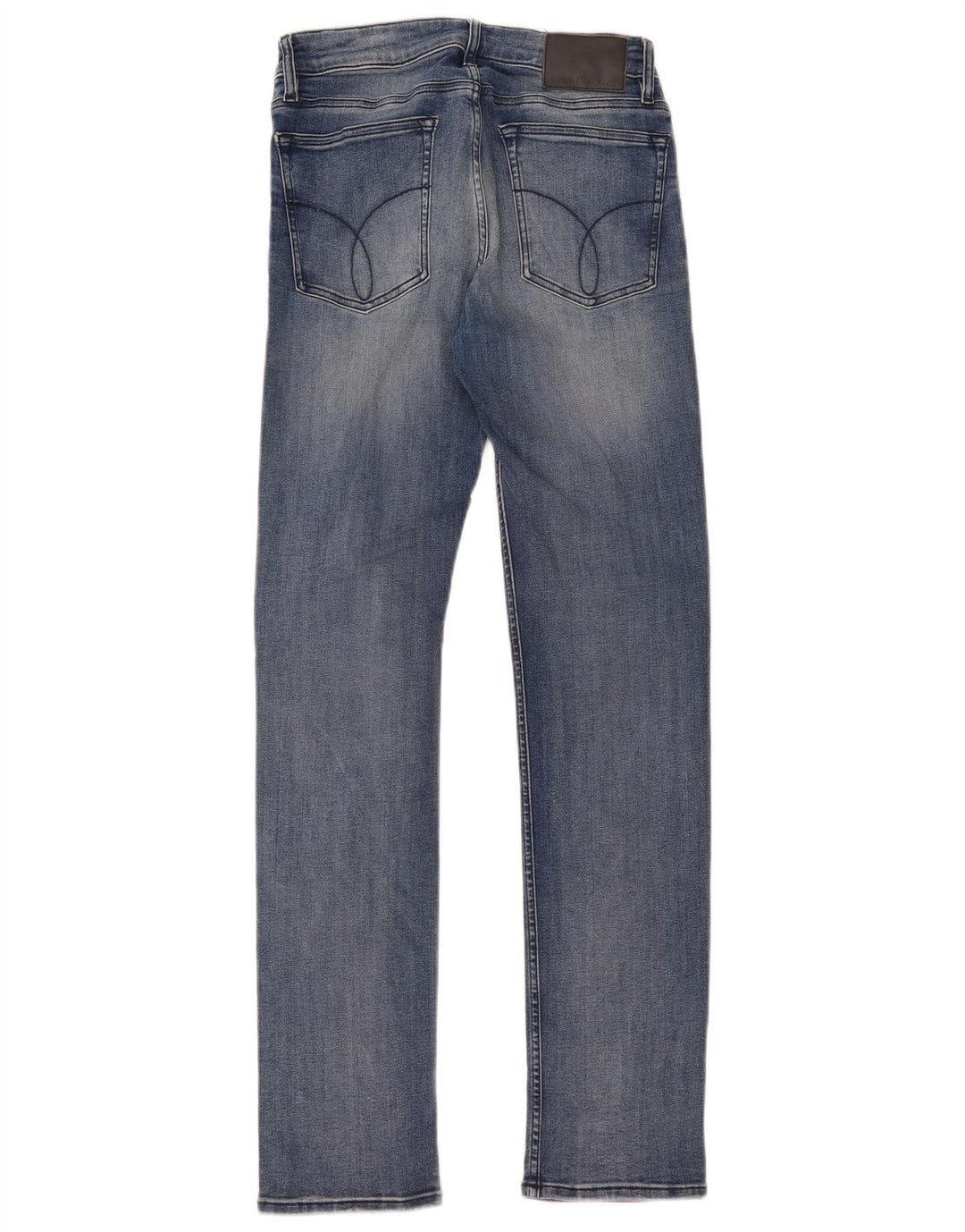 Calvin Klein Damen Slim Jeans W29 L32 Blaue Baumwolle