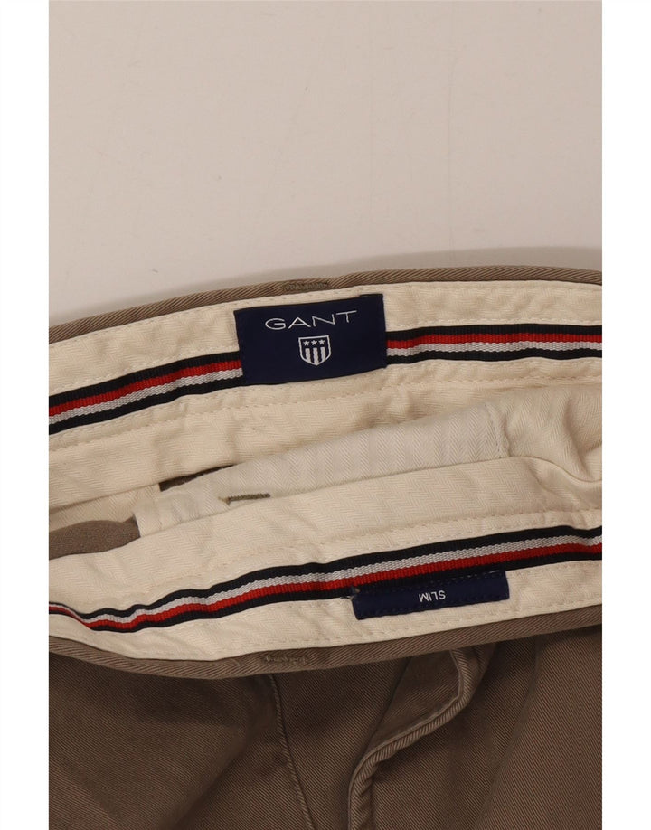 Gant Slim Chino-Hose für Herren, W40, L32, Khaki