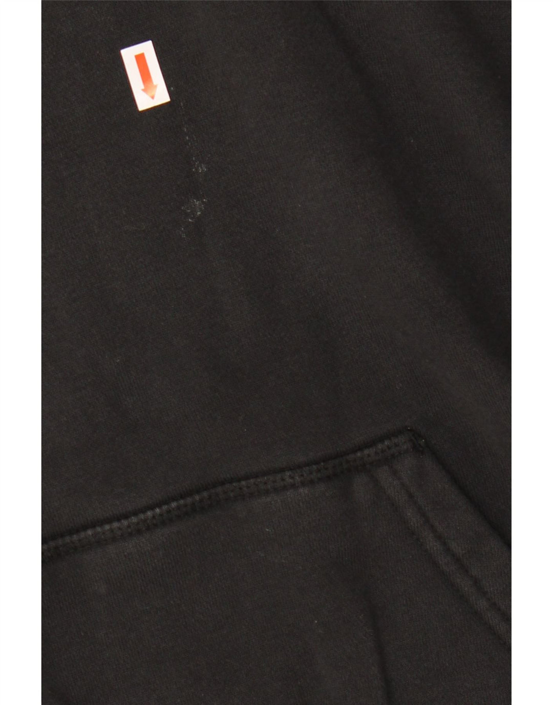 ADIDAS Womens Graphic Oversized Hoodie Pullover UK 12 Mittelschwarze Baumwolle