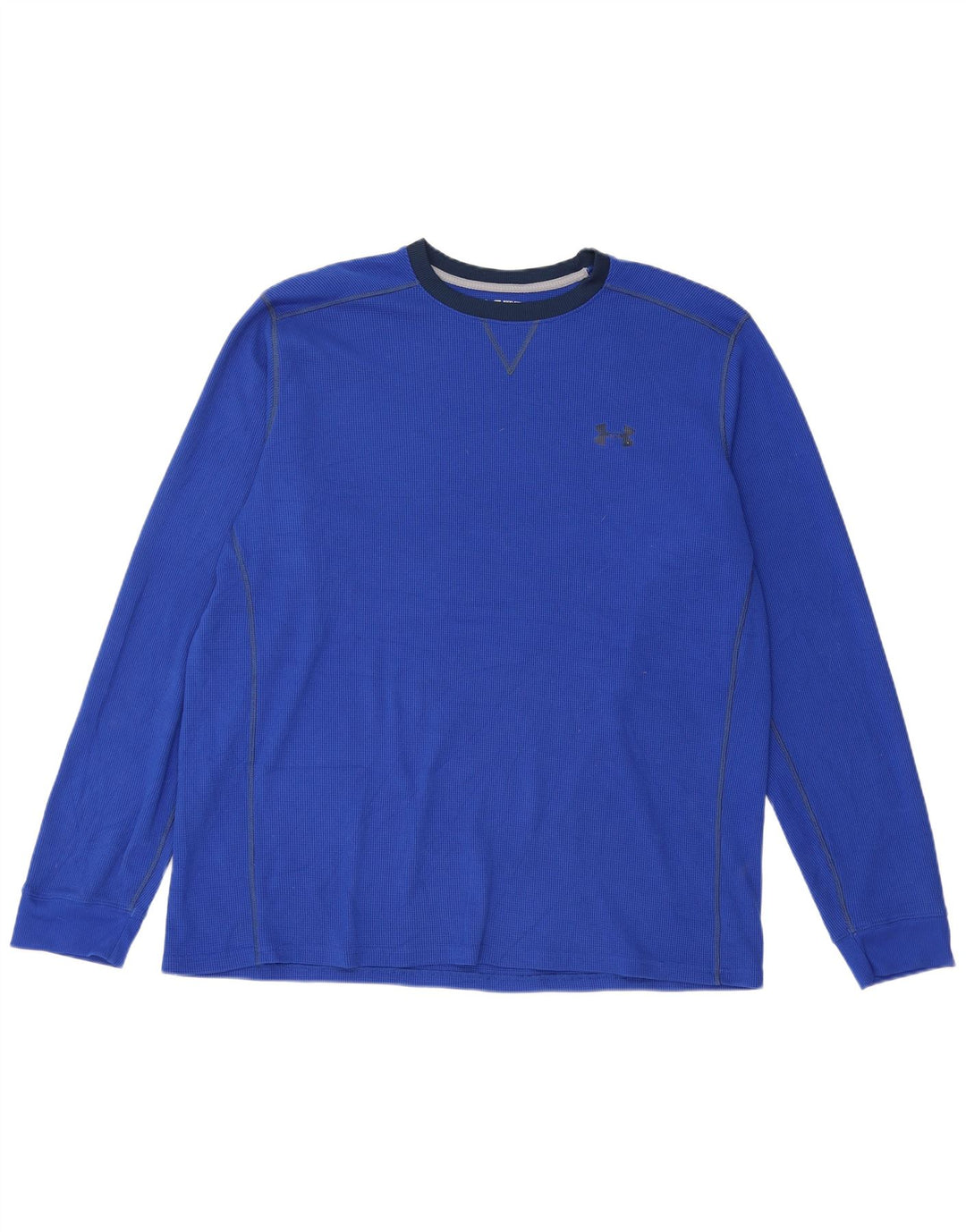 Under Armour Herren Cold Gear Top Langarm 2XL Blau Polyester