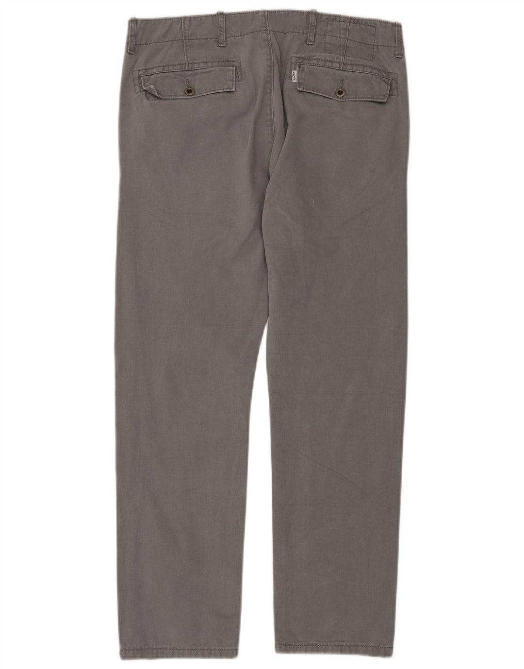 LEVI'S Herren gerade Chinohose W33 L30 graue Baumwolle
