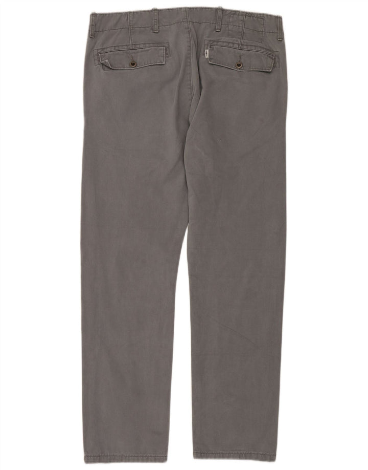 LEVI'S Herren gerade Chinohose W33 L30 graue Baumwolle