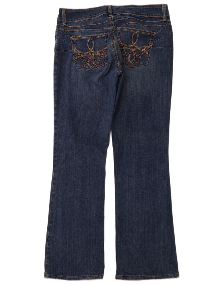 WRANGLER Damen Bootcut Jeans US 11/12 Large W32 L32 Blaue Baumwolle