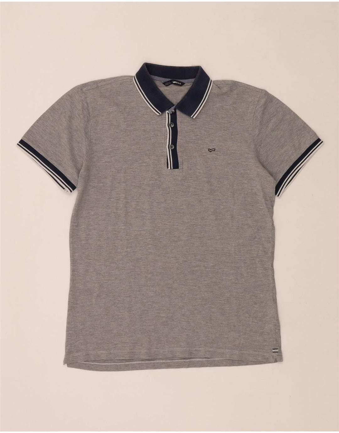 GAS Herren Poloshirt Mittelgrau