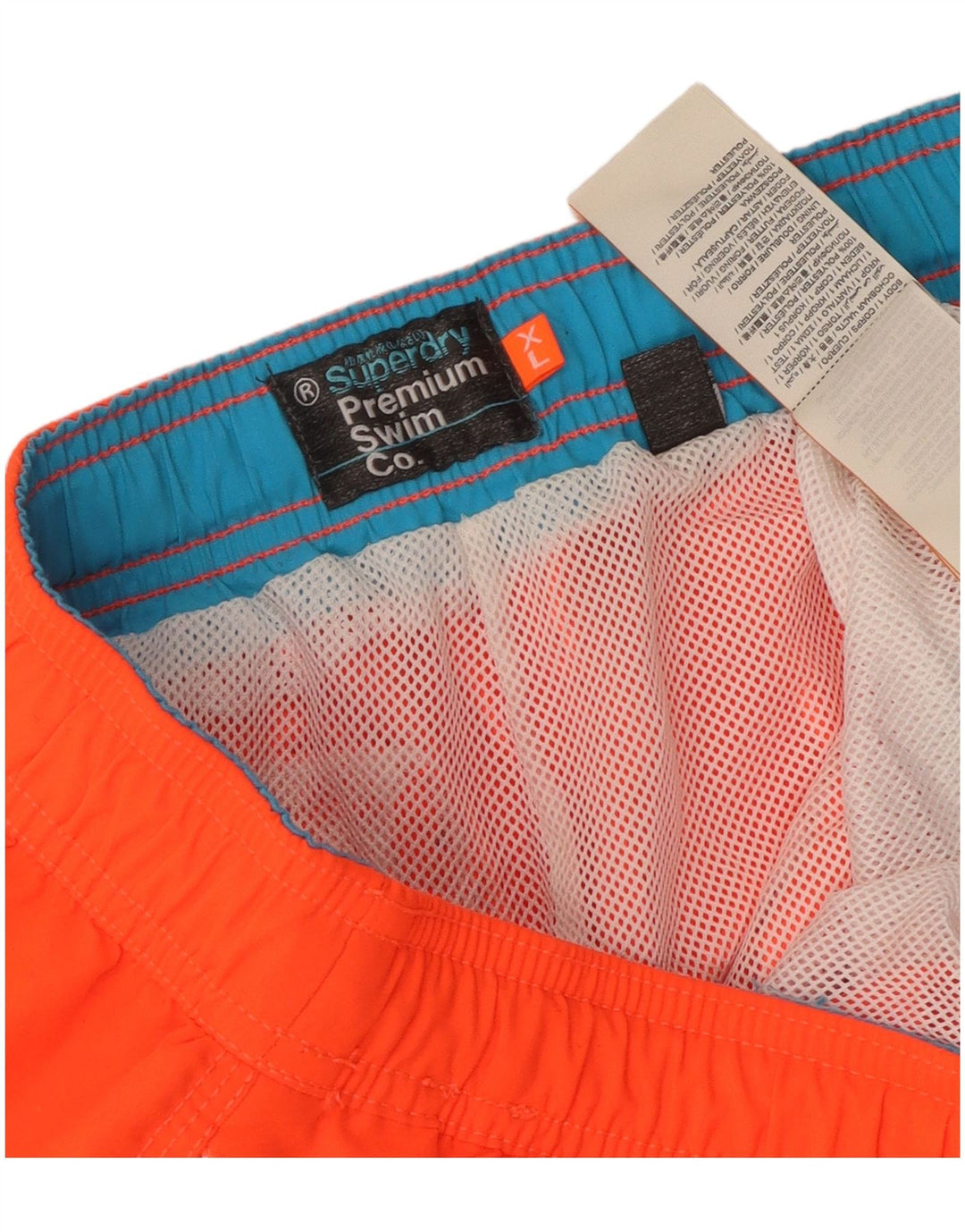 Superdry Herren Graphic Badeshorts XL Orange Polyester