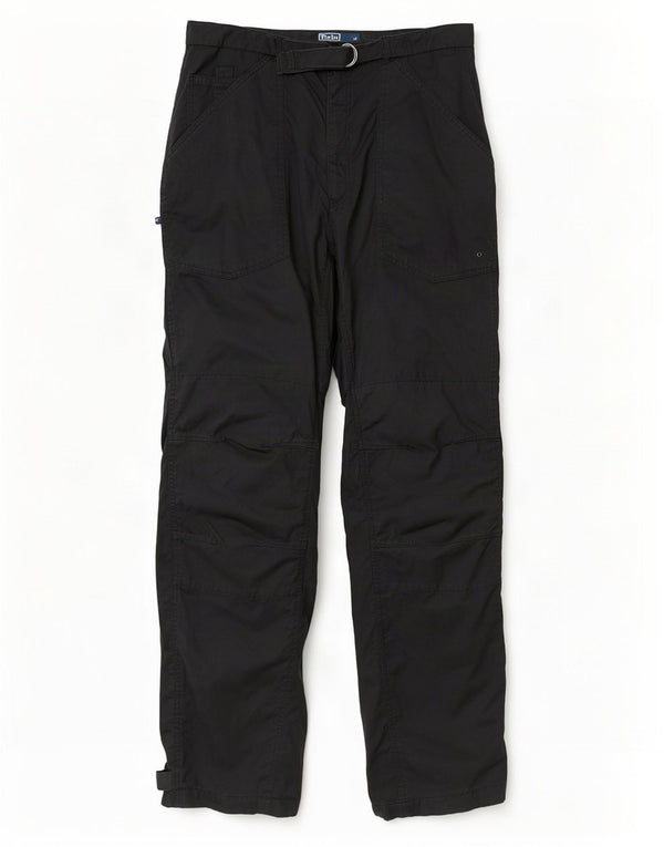 Polo Ralph Lauren Gerade Herren-Cargohose XL W38 L33 Schwarze Baumwolle