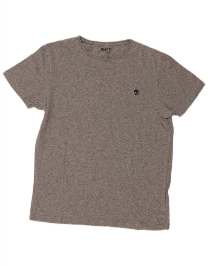 Timberland Slim Fit T-Shirt-Oberteil für Herren aus mittelgrauer Baumwolle