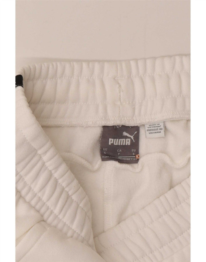 Puma Herren-Trainingshose, Jogginghose, Größe S, Weiß