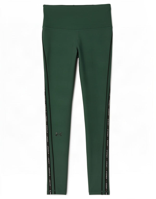 Under Armour Damen Heat Gear Graphic Leggings UK 10 Small Grün Polyester