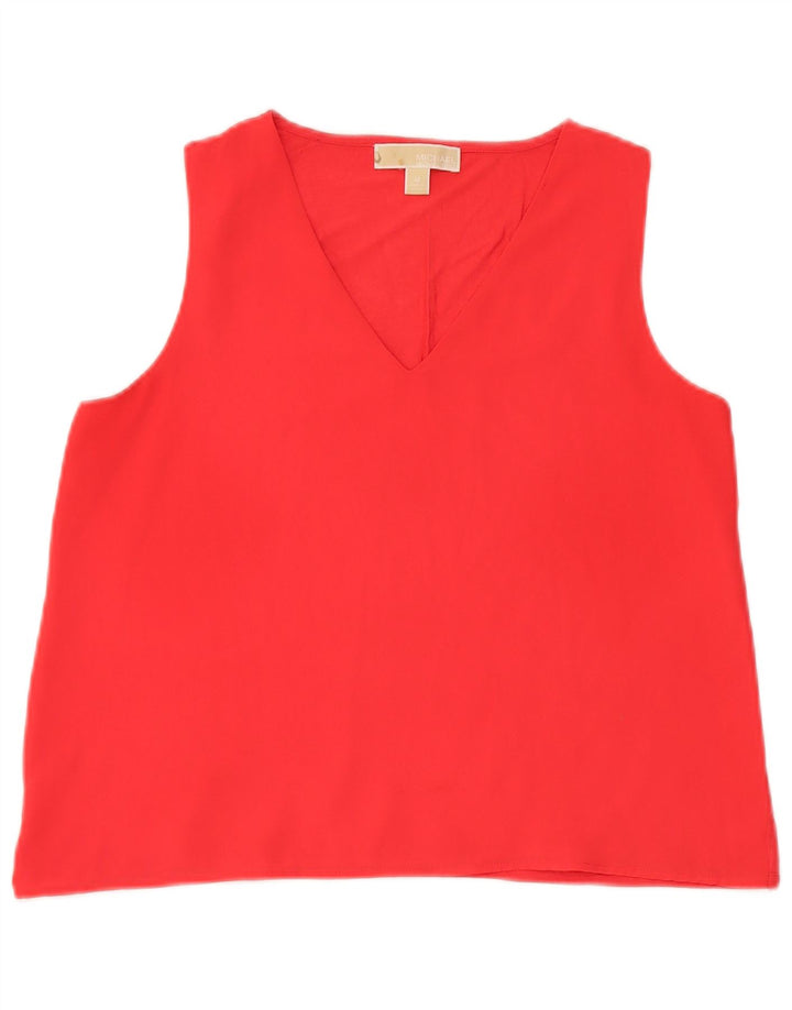 Michael Kors Damen Weste Top UK 14 Mittelrot