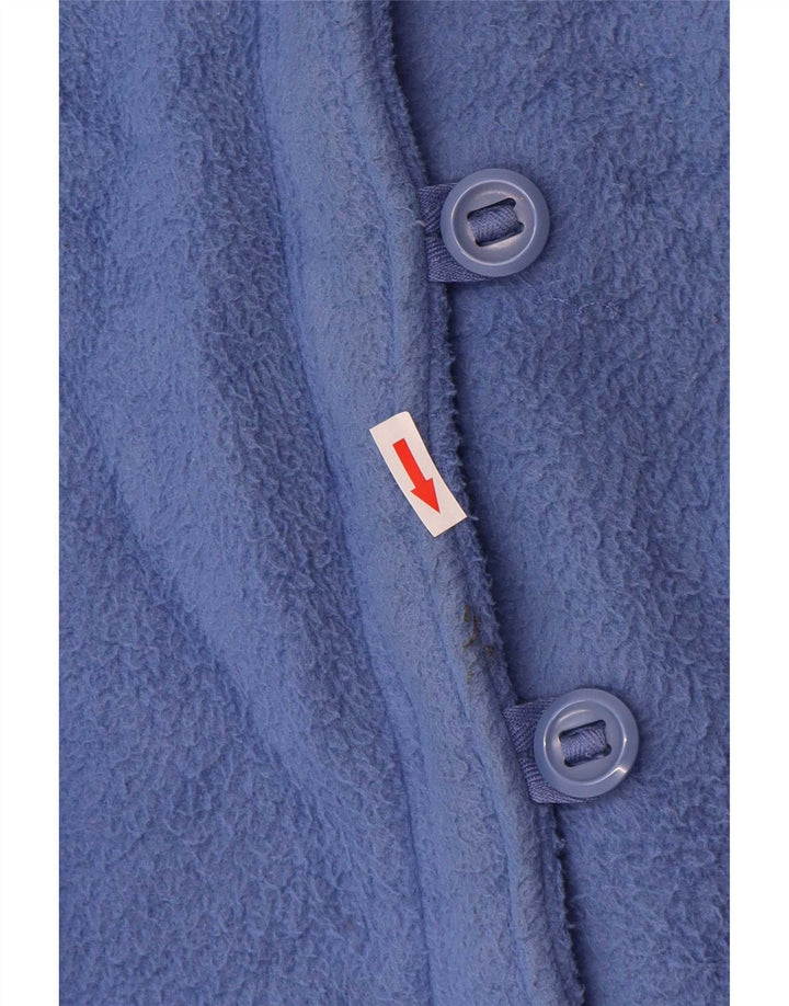 Marks & Spencer Damen Fleecejacke UK 14 Large Blau Polyester