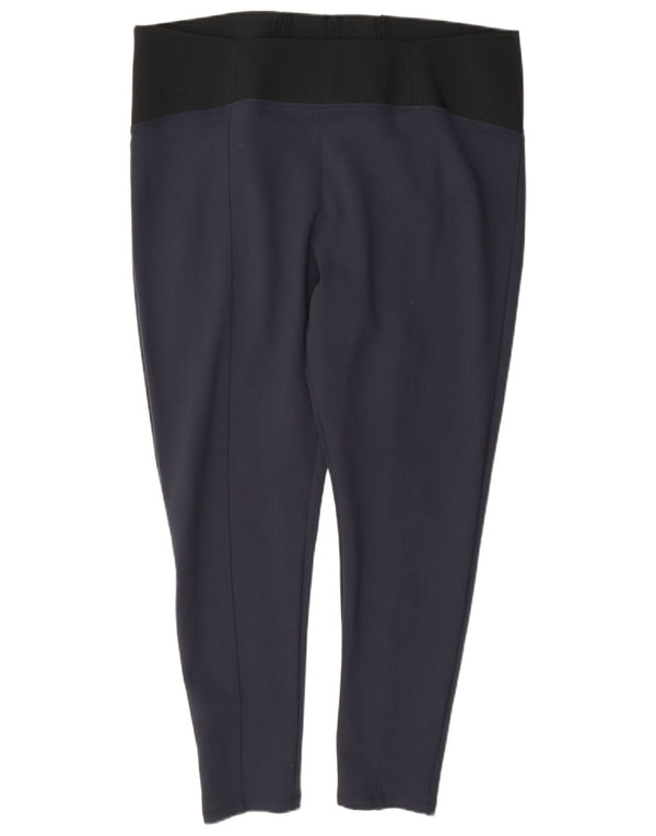 Marks & Spencer Damen-Leggings mit hoher Taille, UK 20 2XL, marineblaue Viskose