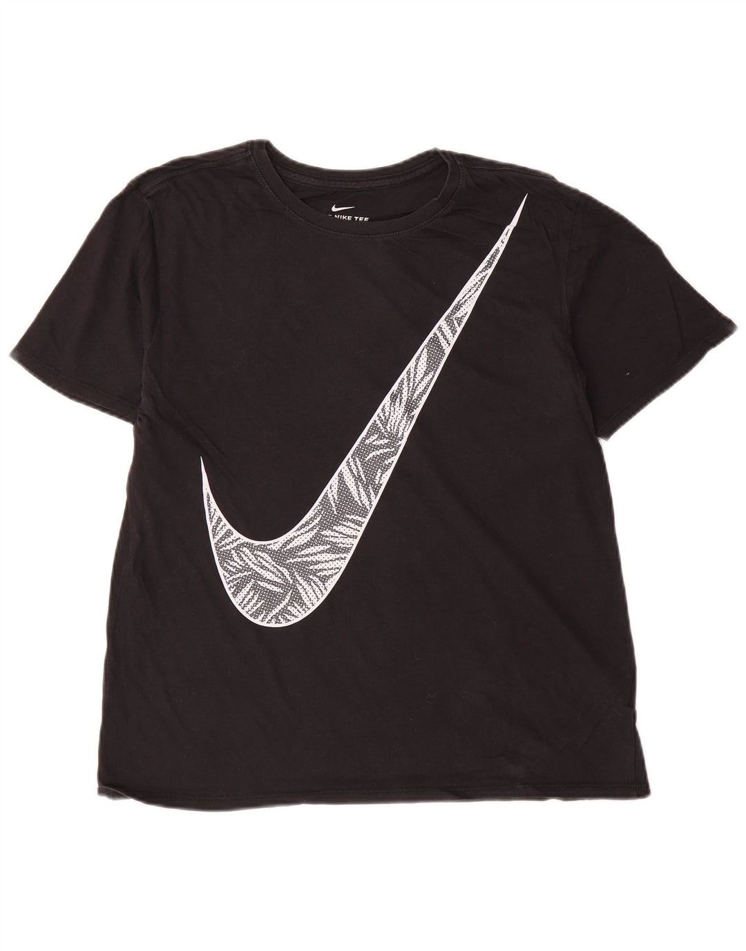 Nike Herren Athletic Cut Graphic T-Shirt-Oberteil aus mittelschwarzer Baumwolle