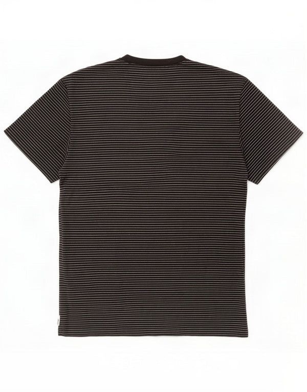 Izod Herren-T-Shirt-Oberteil, groß, schwarz gestreift, Baumwolle