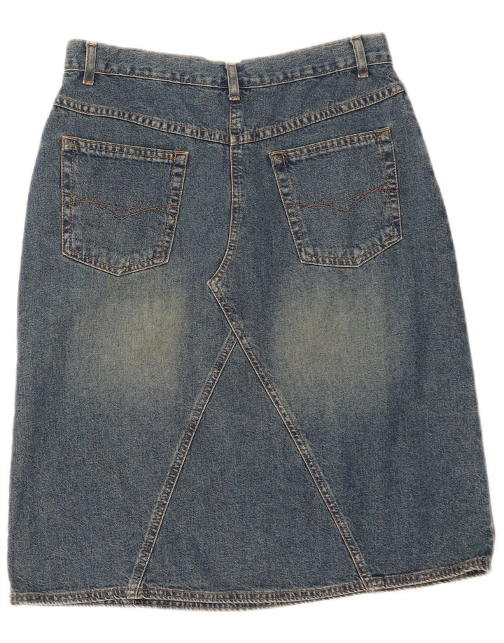Marks & Spencer Damen Jeansrock UK 14 Medium W30 Blaue Baumwolle