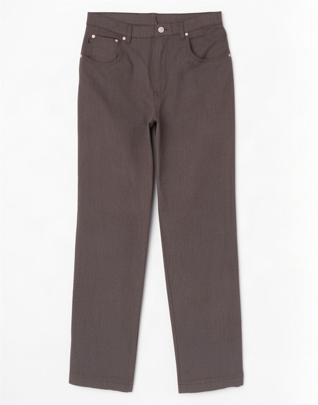 Trussardi Herren-Freizeithose, gerade, W35, L32, grau, Polyester