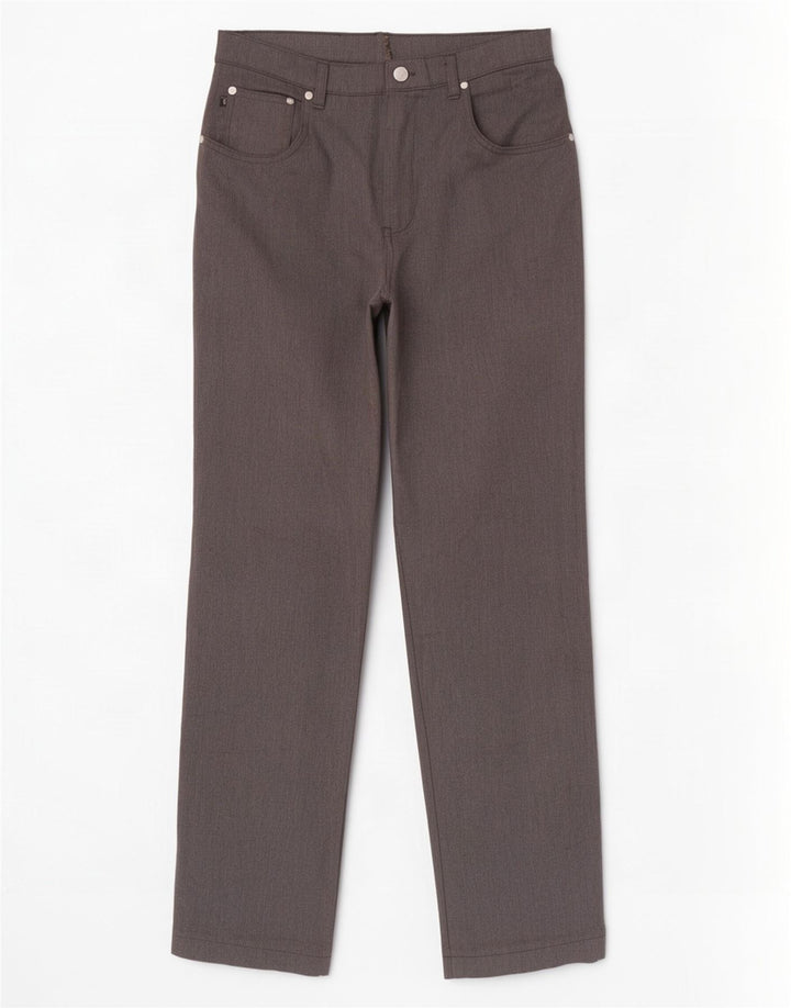 Trussardi Herren-Freizeithose, gerade, W35, L32, grau, Polyester