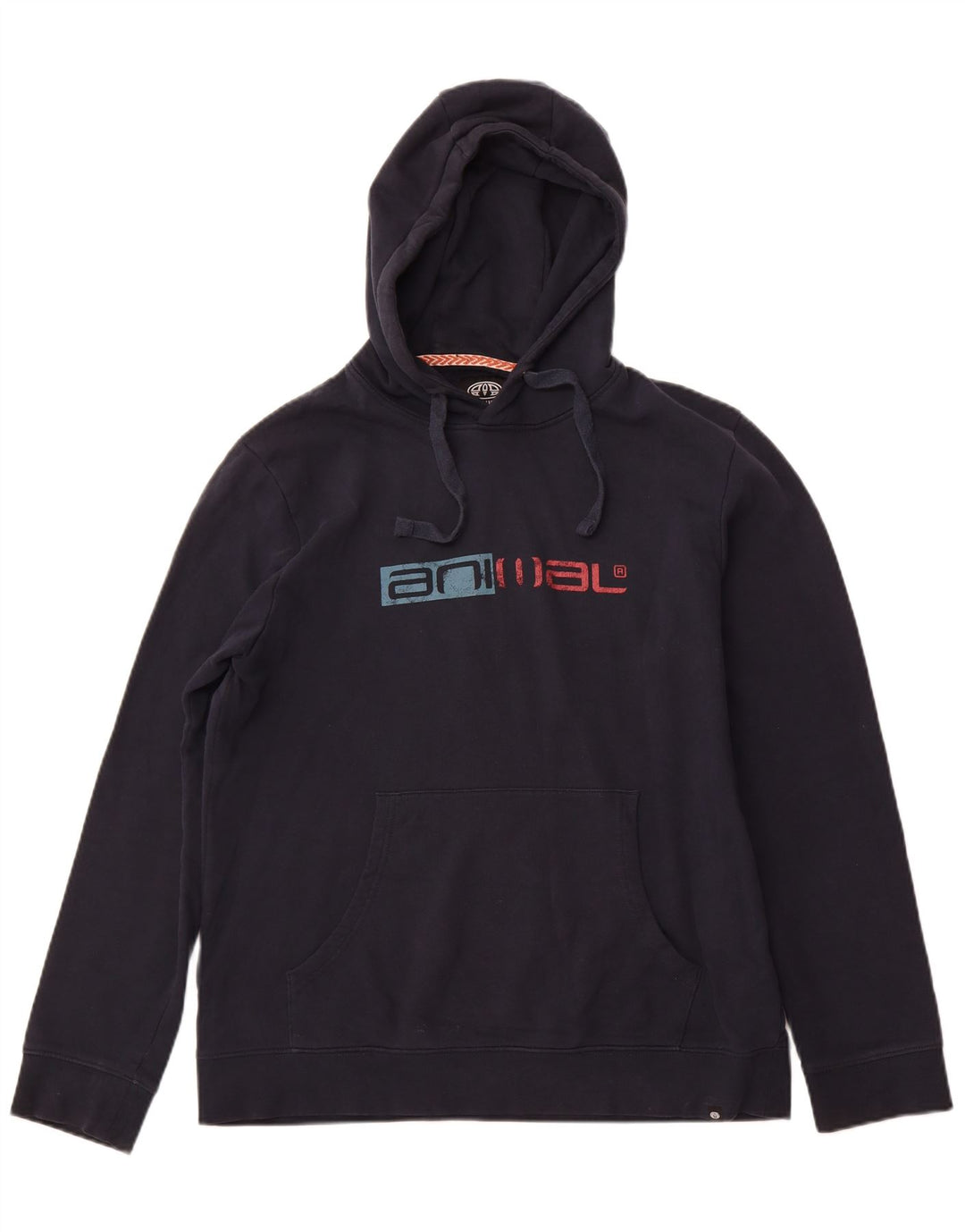 ANIMAL Herren-Kapuzenpullover mit Grafik, groß, marineblau, Baumwolle