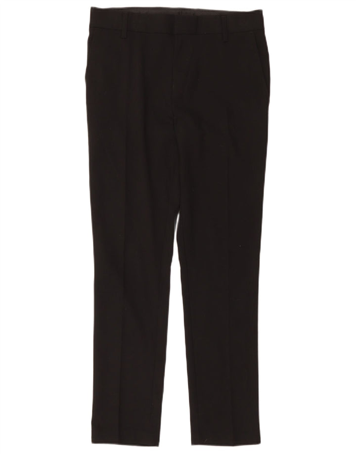 Marks & Spencer Slim-Anzughose für Jungen, 12–13 Jahre, W32, L27, schwarzes Polyester